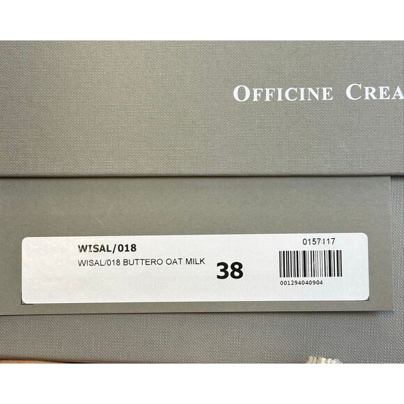 OFFICINE CREATIVE WISAL Lace Up Boot in Oat Milk Size 38/ US 8 - Picture 12 of 12